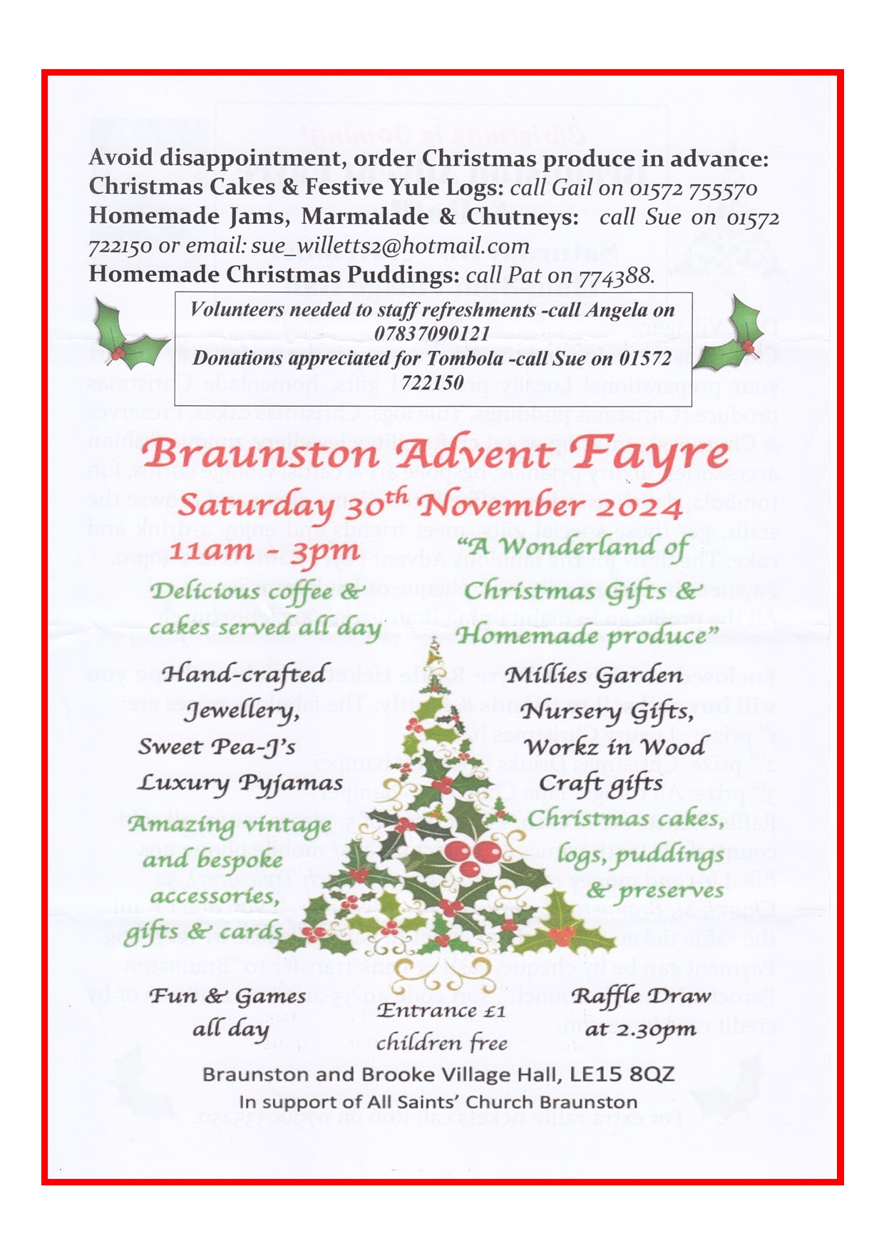 Braunston Advent Fayre